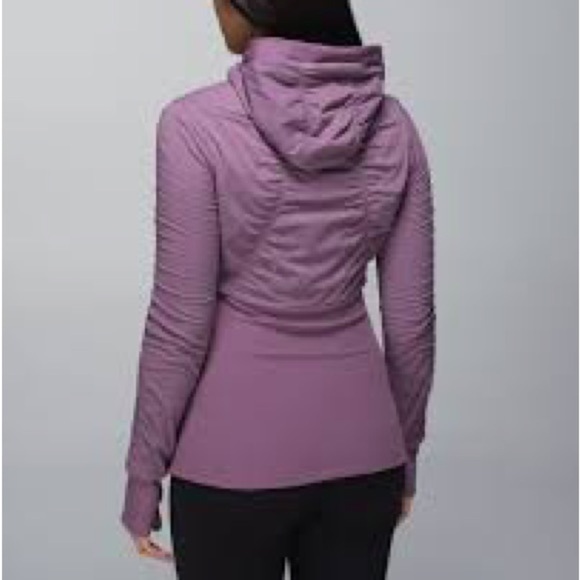 Lululemon Dance Studio Jacket III Women 8 Purple Fog Reversible Yoga Gym Workout - Picture 4 of 16